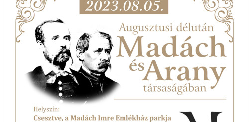 Madách Imre és Arany János kapcsolatát idézik fel Csesztvén